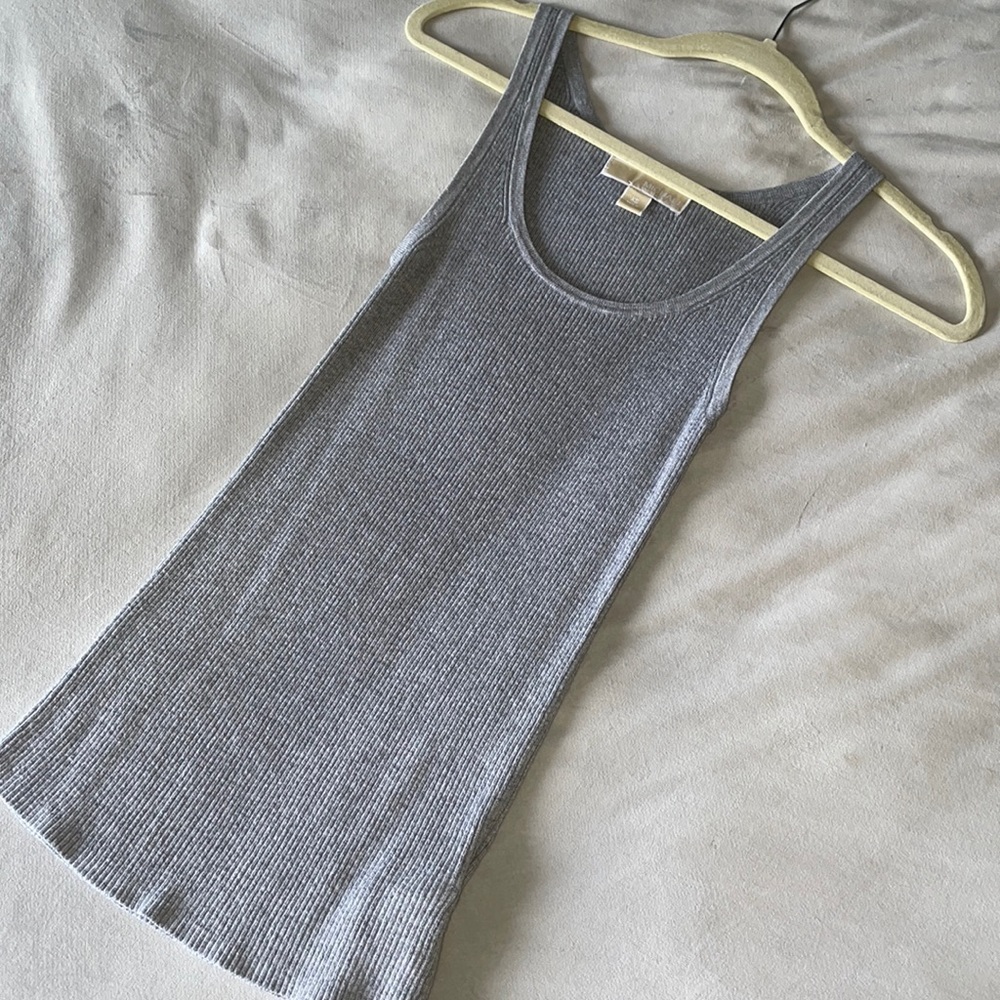 Michael Kors grey ribbed tank top